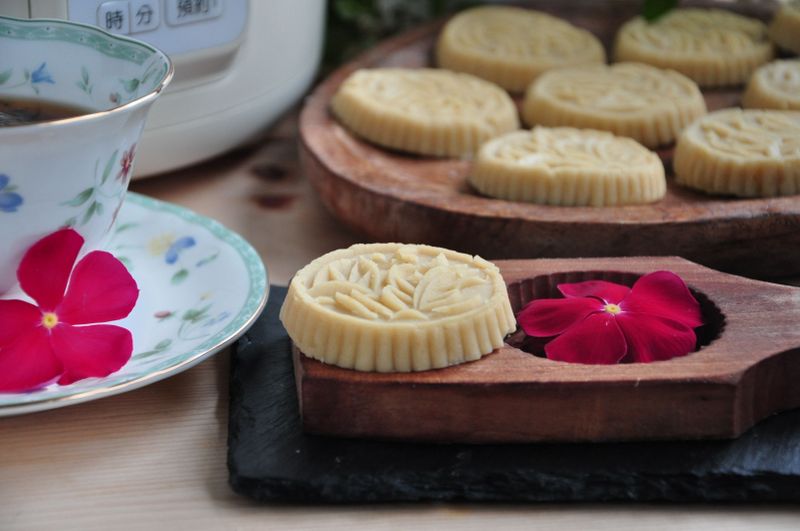 茶香綠豆糕