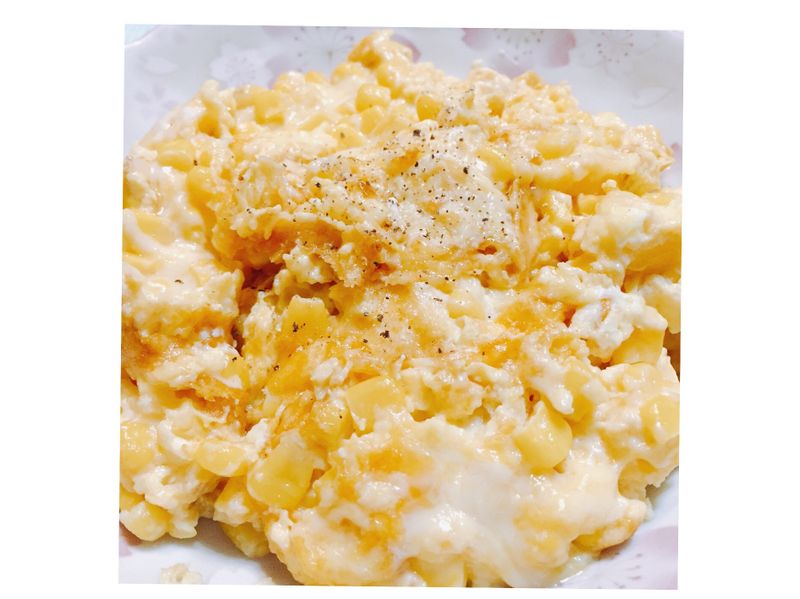 玉米乳酪絲蛋料理