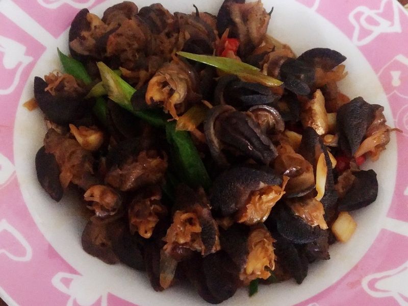 辣炒蝸牛肉