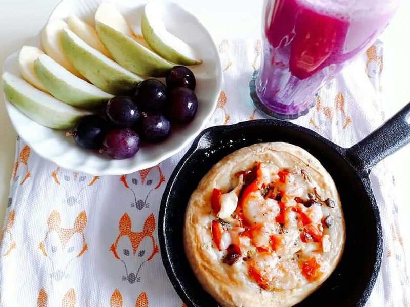 蕃茄菇菇pizza[好菇道親子食光]