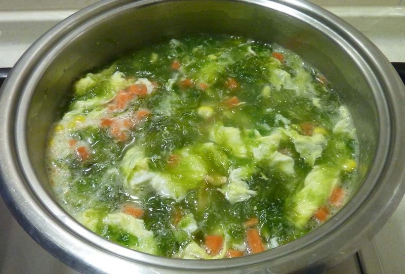 (解凍)鮭魚海菜濃湯**15分鐘輕鬆上湯**