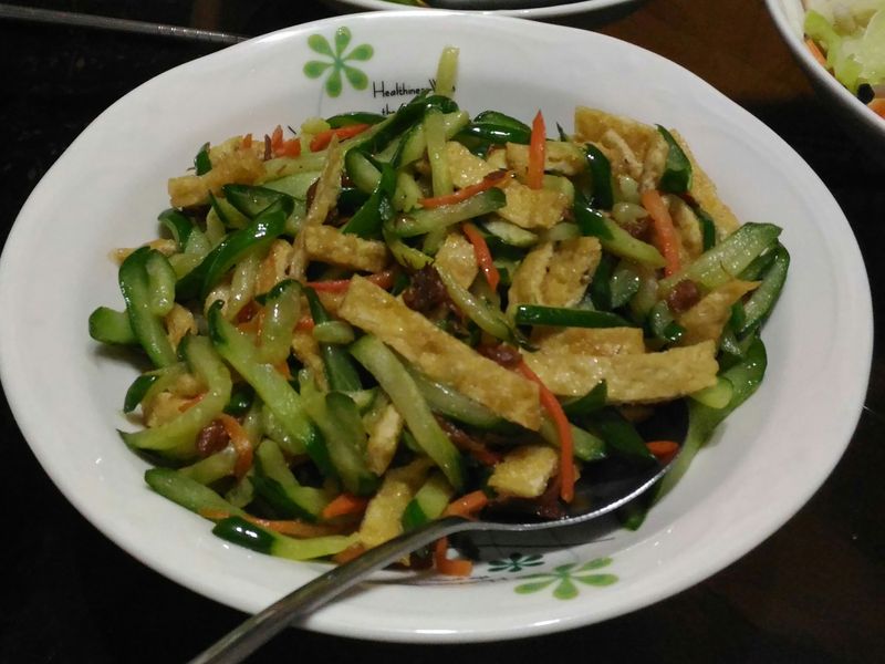 小黃瓜炒油揚
