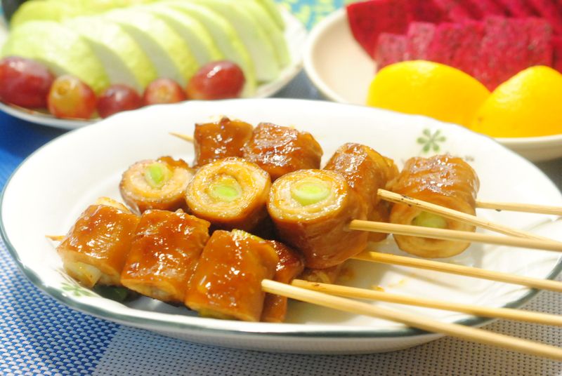 烤肉-青蒜大腸