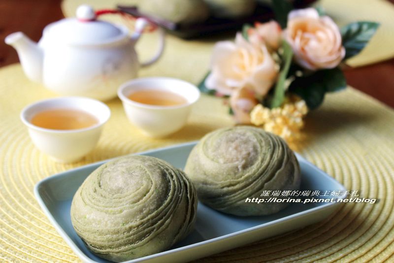 中秋慶團員之~抹茶紅豆酥