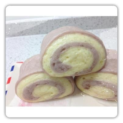 [Witi✿Kitchen](麵包機-饅頭)紫藷鮮奶雙色饅頭