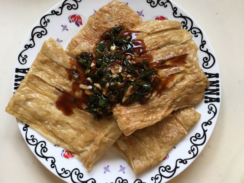乾煎豆皮