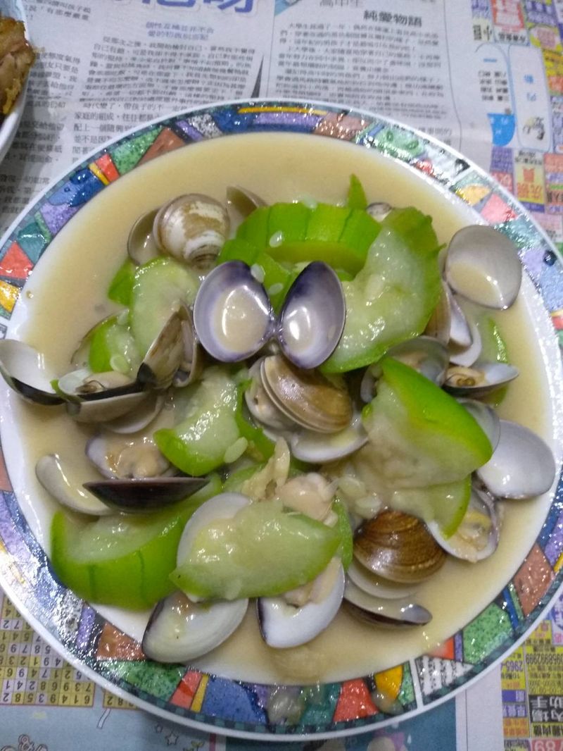 小蘋果之絲瓜蛤蠣～南京旗萬用鍋