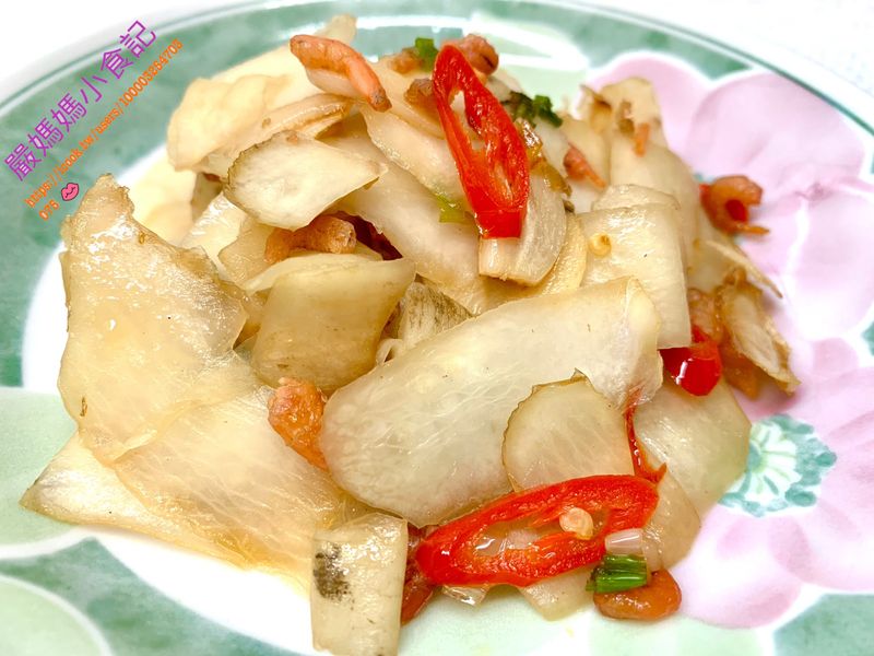 蘿蔔皮炒開陽（惜物料理2）