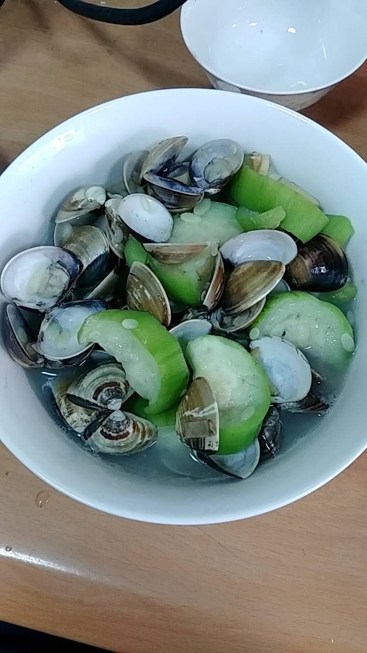 萬用鍋 鮮甜蛤蜊絲瓜