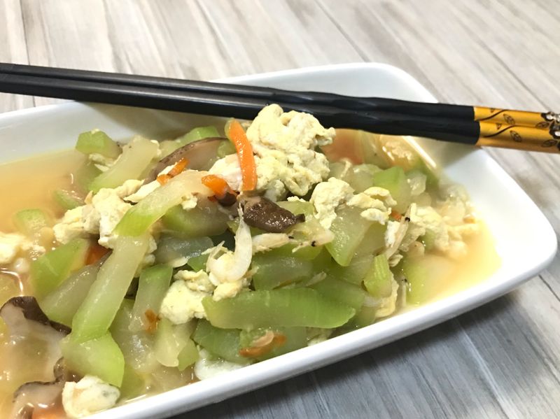 👨🏻🍳蒲瓜炒蛋。家常便當菜。