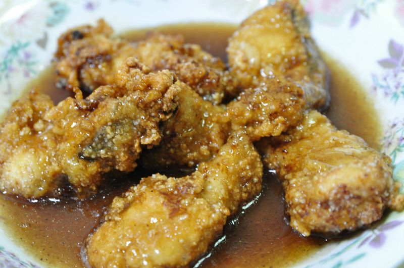 老梅膏糖醋旗魚肉片