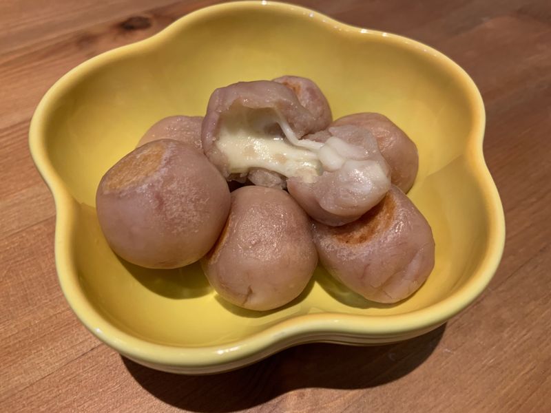 【寶寶食譜】起士芋頭球(低油糖平底鍋)