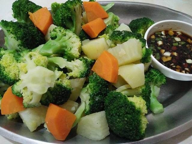 川燙花椰地瓜【豆豆愛的料理】