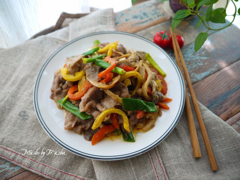 沙茶豬肉炒菇
