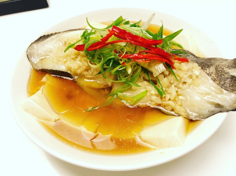 清蒸鱈魚(大比目魚)