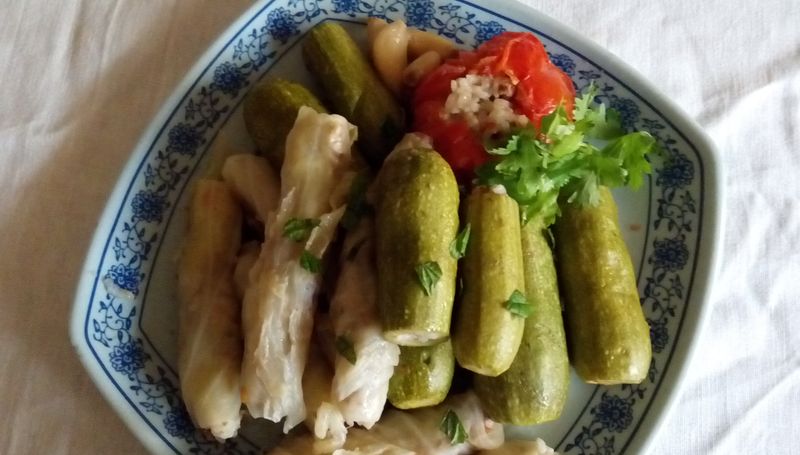 高麗菜捲及櫛瓜填飯-中東家常菜