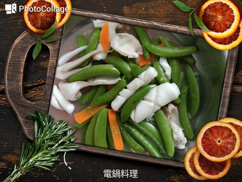 透抽拌甜豆