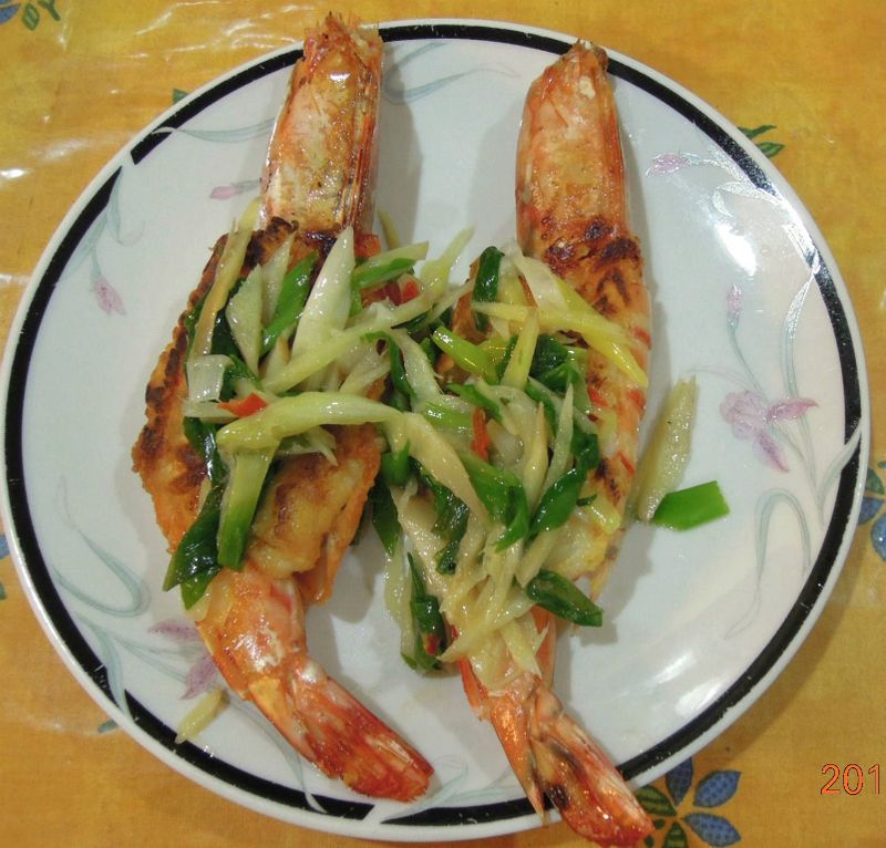 明蝦料理