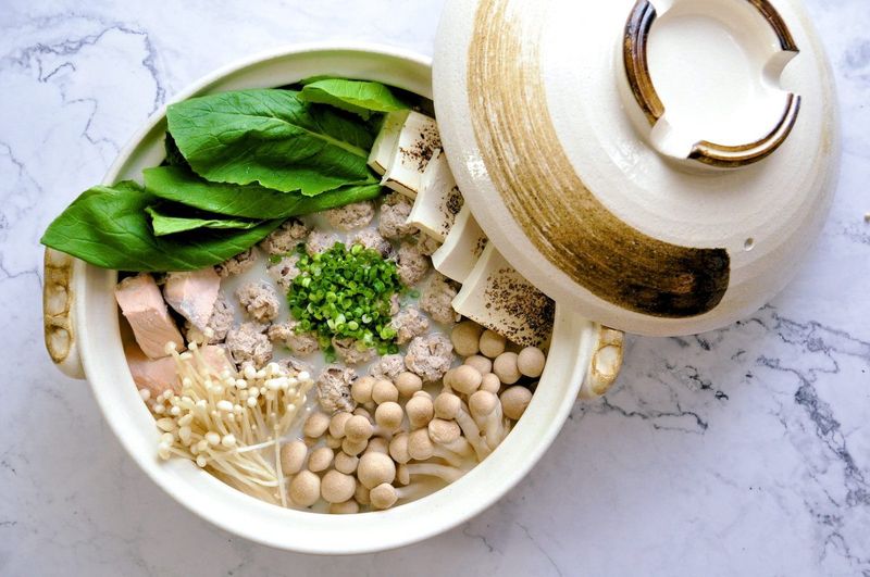 火鍋料理:豆漿味噌丸子鍋