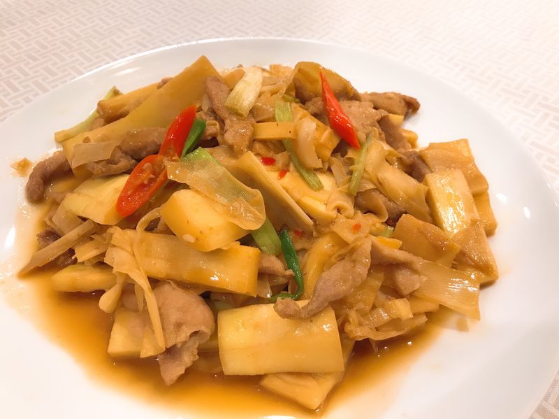 肉絲炒桂竹筍