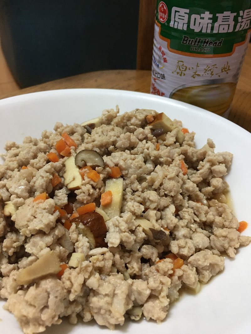 日式香菇絞肉(牛頭牌原味高湯-雞肉風味)