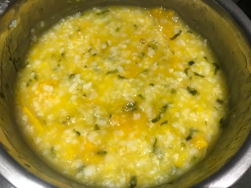 👨🏻🍳南瓜波菜粥-寶寶副食品