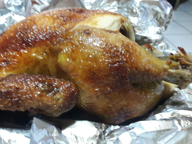 烤雞雞肉粥