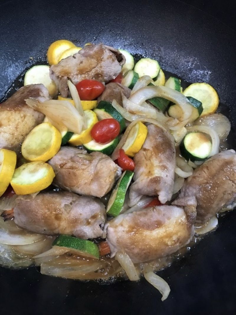 鍋巴肉卷燒