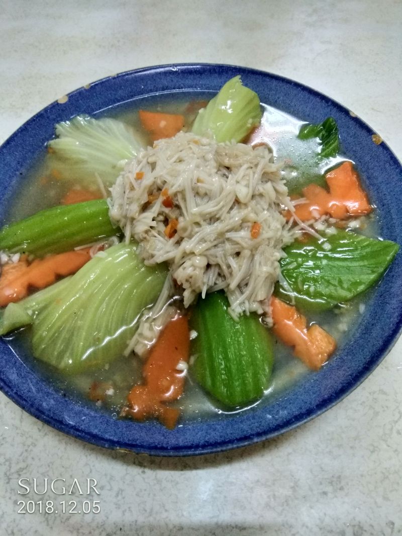 金針菇燴芥菜