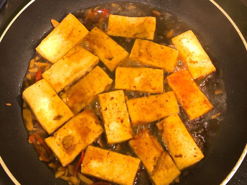 鐵板豆腐