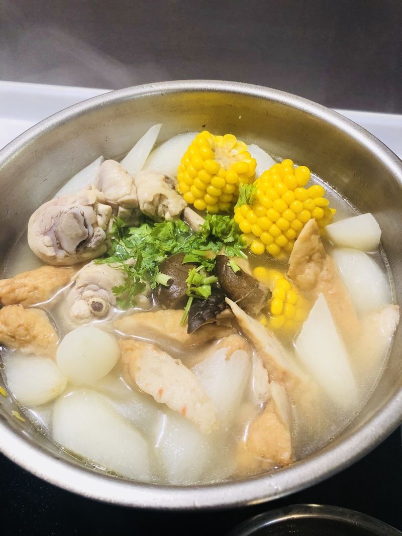 白玉玉米香菇雞湯