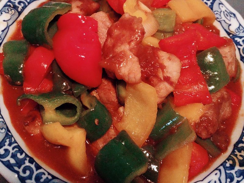 三彩糖醋肉