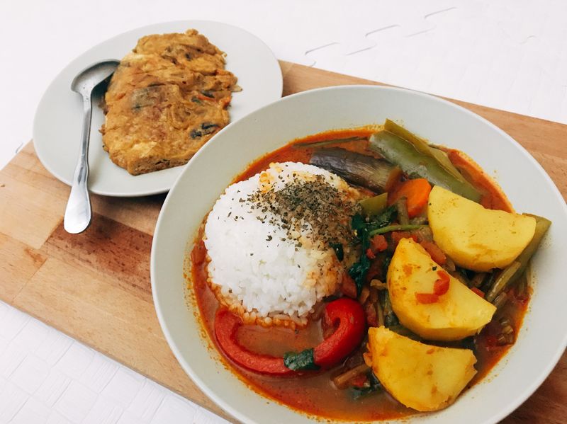 (全素)泰式咖哩飯
