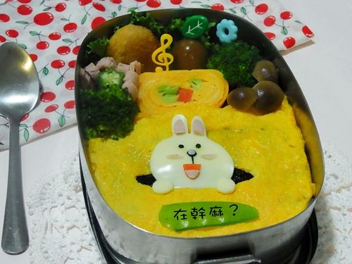 [親子食堂]LINE公仔--小兔CONY便當