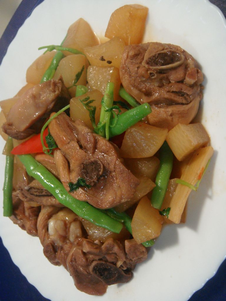 子薑蘿蔔燒雞