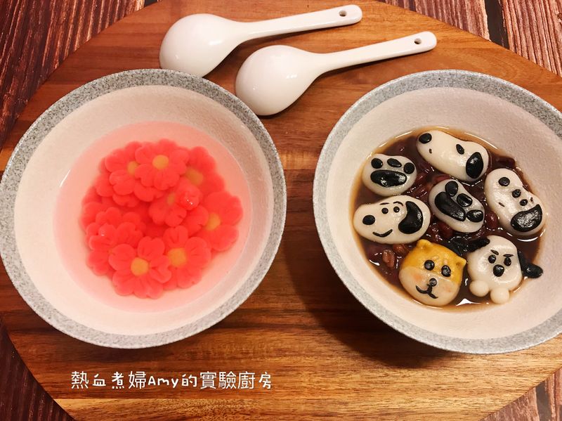 手工造型湯圓