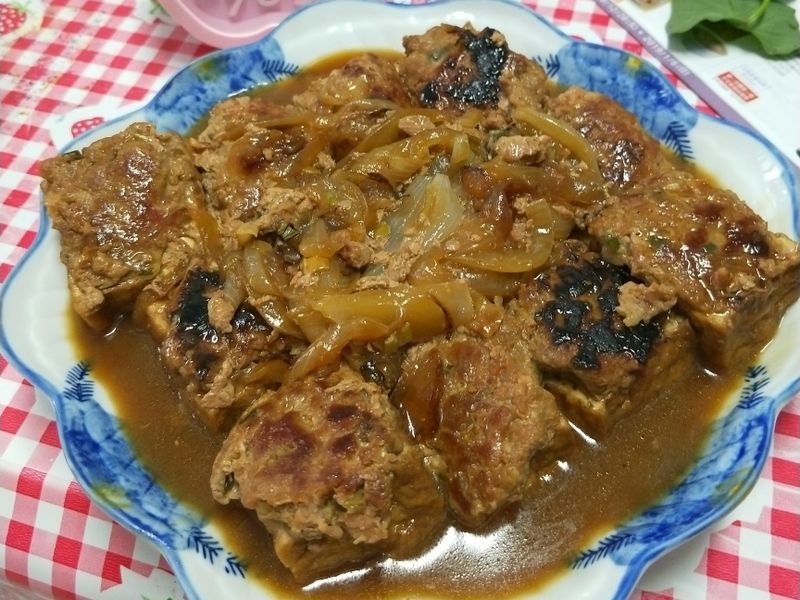 油豆腐鑲肉