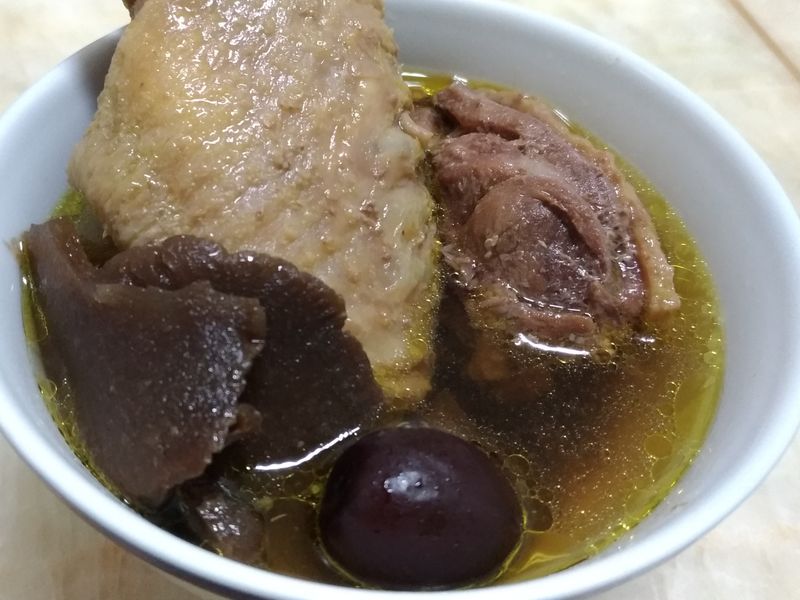 老菜脯雞湯