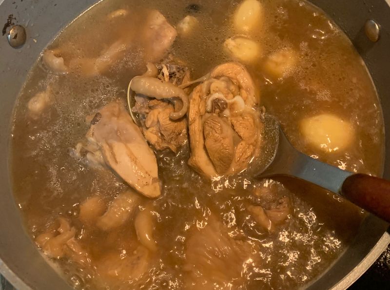 老菜脯雞湯