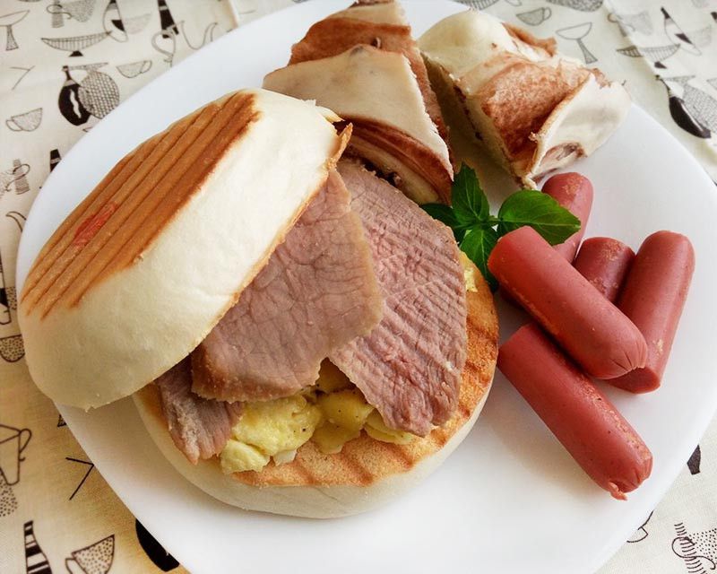 味噌豬腱肉x熱壓饅頭堡〞一菜二吃