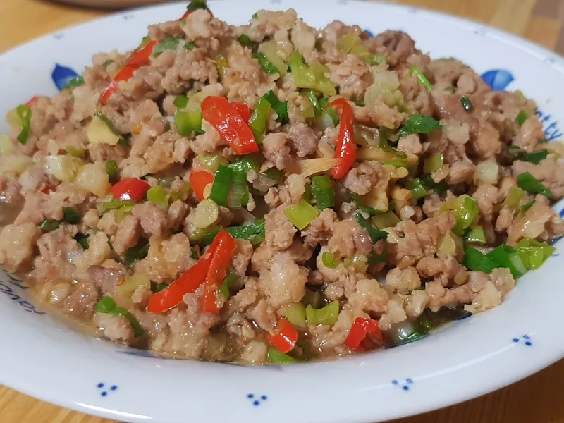 香蔥肉末