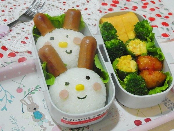 造型便當基本款入門(有密技)--小兔子