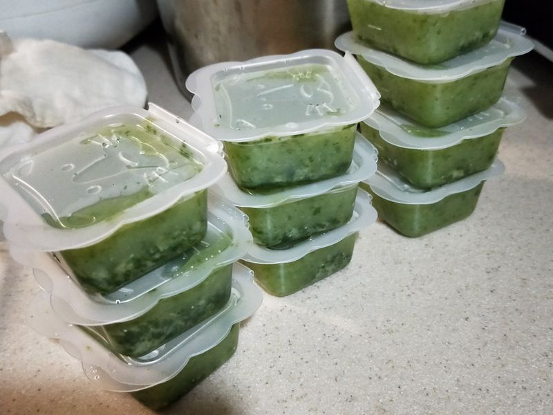 菠菜泥十倍粥