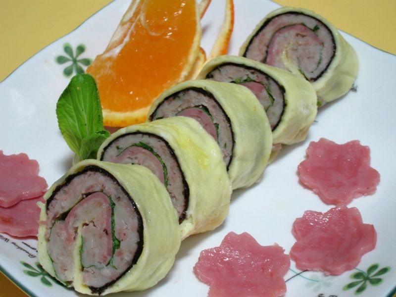 花式蛋皮肉捲
