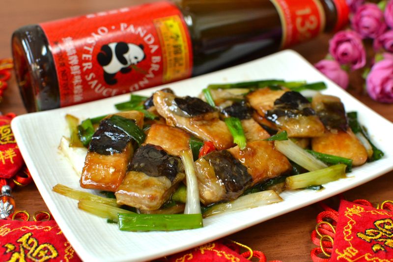 蔥爆蠔油虱目魚肚