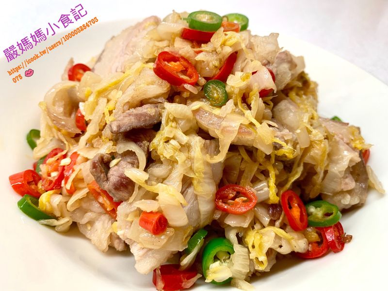酸白菜炒五花