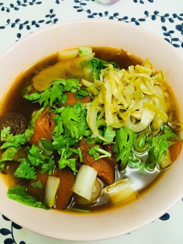 素食紅燒麵