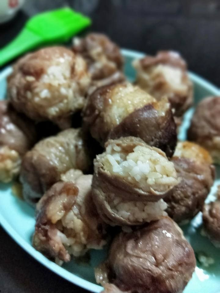 梅花肉飯糰燒