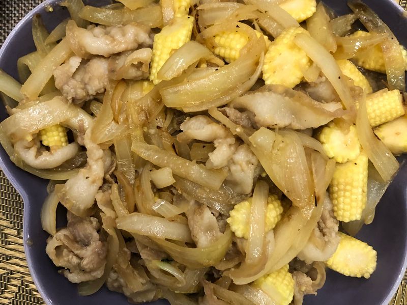 美味的薑燒豬肉