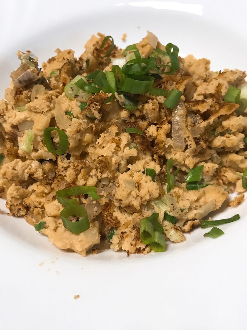 豆渣炒洋蔥蛋